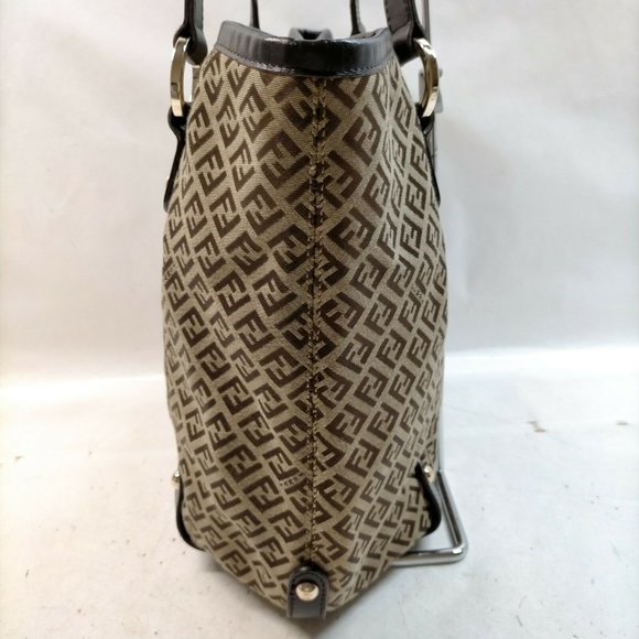 AUTHENTIC Fendi Tote Bag Black Nylon - Picture 5 of 15